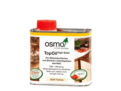 Масло с твёрдым воском OSMO Top Oil для обработки кухонных столешниц, рабочих поверхностей из массива древесины и мебельных щитов