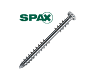 Саморез SPAX-D 5х40 мм из нержавеющей стали марки A2, для монтажа палубной и террасной доски из различных пород дерева.